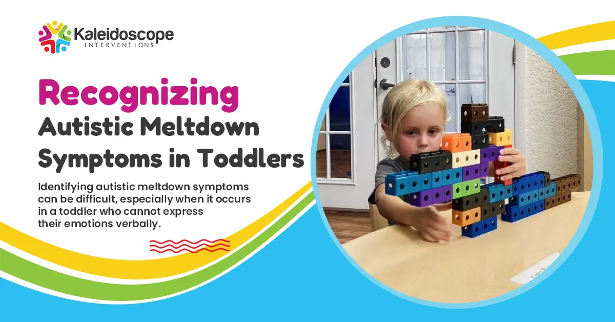 Recognizing Autistic Meltdown Symptoms in Toddlers